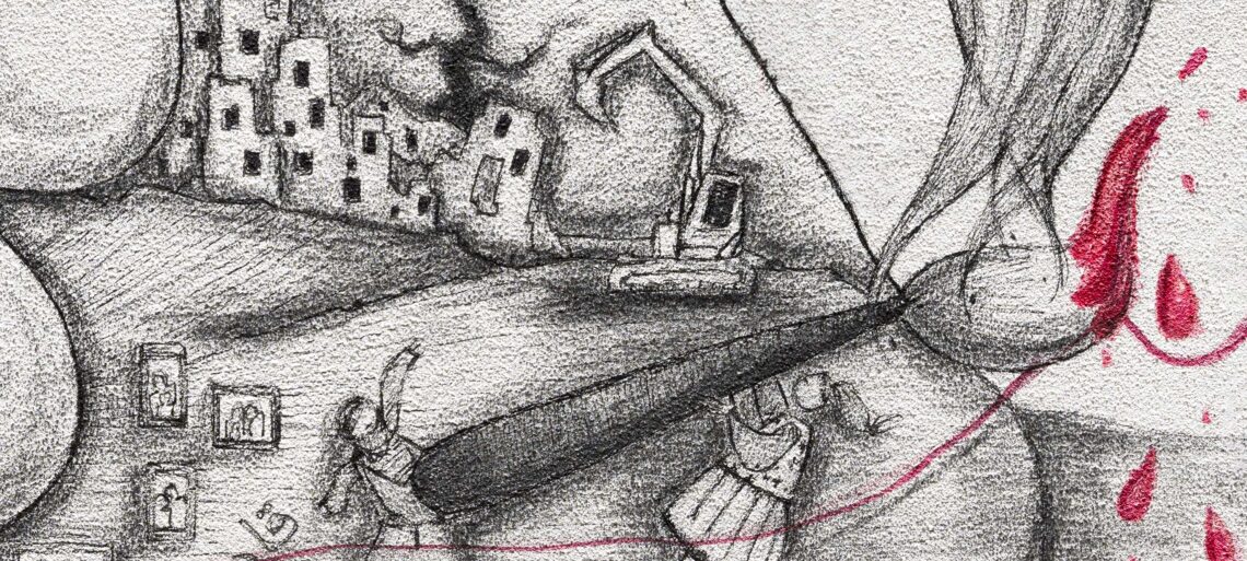The sense of grief and loss at the destruction of one’s home