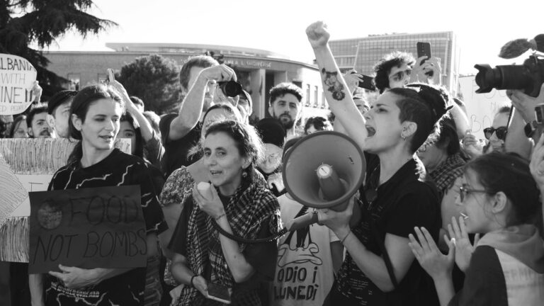 albania solidarity protests palestine